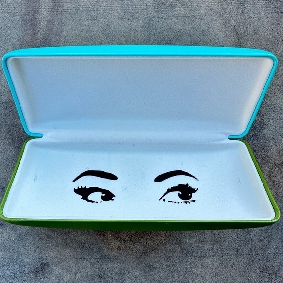 Kate Spade Blue Green Eyeglasses Sunglasses Hard Case - Picture 2 of 5